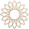Ekena Millwork Daisy Wood Fretwork Pierced Ceiling Medallion, Alder, 16"OD x 5 5/8"ID x 1/4"T CMWP16X16X0250DAAL - alternate 1